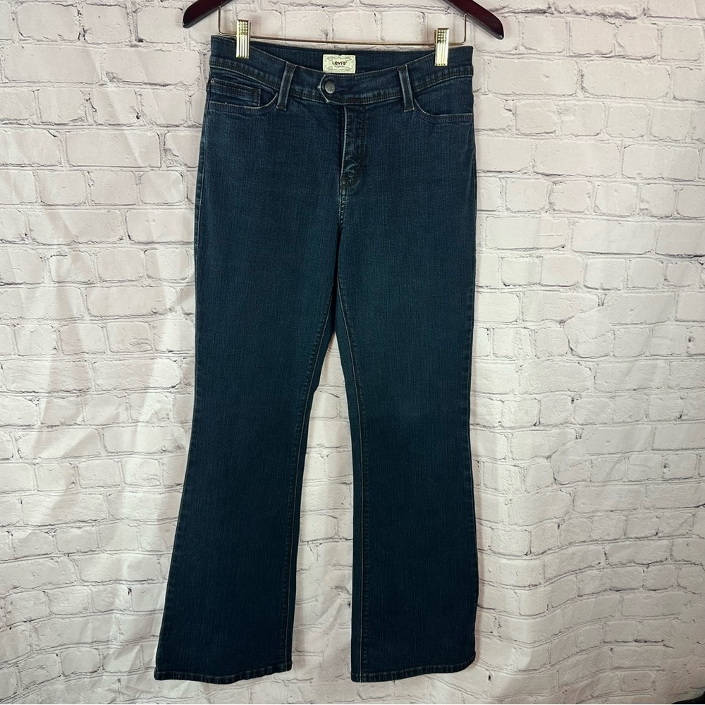 Levi's perfectly slimming jeans Dark Blue denim Jeans womens 6 M boho stretch
